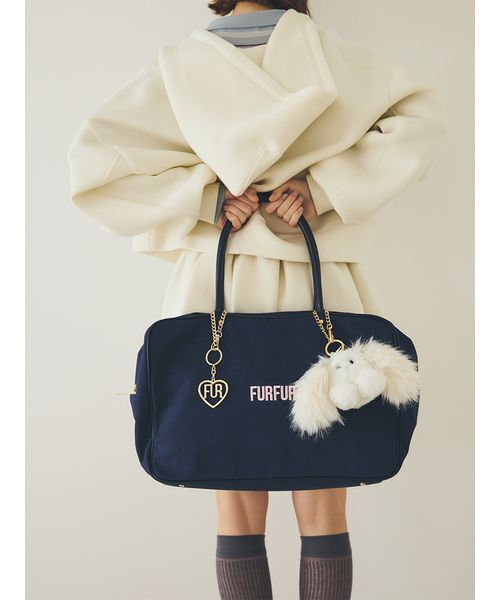 FURFUR（ファーファー）の「【WEB・一部店舗限定カラー】ロゴ刺繍ジップアップフーディー（パーカー・レディース・アイボリー/サックスブルー/グレー/ネイビー・F）」の10枚目の写真