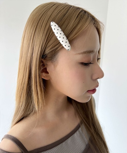 thbt ヘアピン 2pcs SET】クッション ドット ヘアピン（ヘアピン）｜4INT