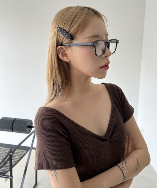 ヘアピン 2pcs SET】クッション ドット ヘアピン（ヘアピン）｜4INT