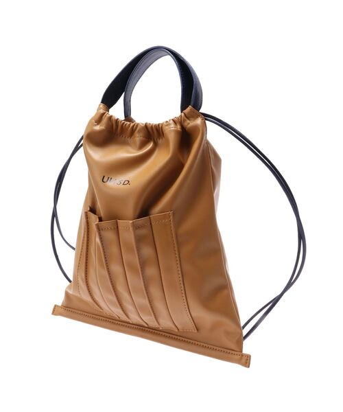 UN3D.（アンスリード）の「FAKE LEATHER ORIGAMI 2WAYPURSE / フェイクレザーオリガミ2WAYパース（ショルダーバッグ・レディース・その他1/ブラック・FREE）」の16枚目の写真