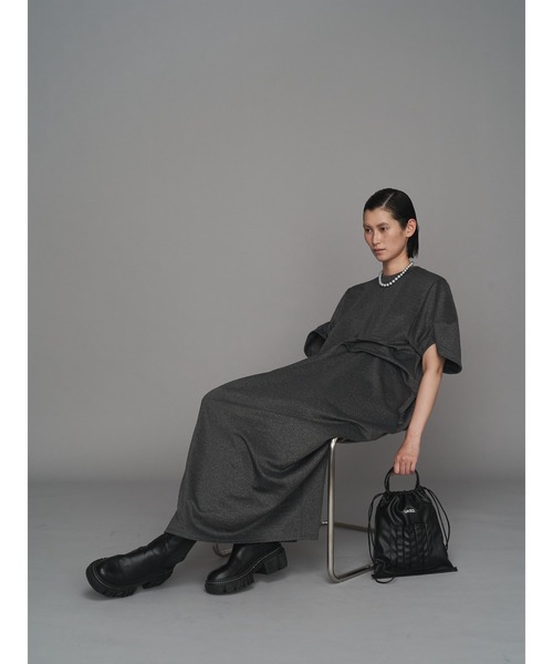 UN3D.（アンスリード）の「FAKE LEATHER ORIGAMI 2WAYPURSE / フェイクレザーオリガミ2WAYパース（ショルダーバッグ・レディース・その他1/ブラック・FREE）」の5枚目の写真