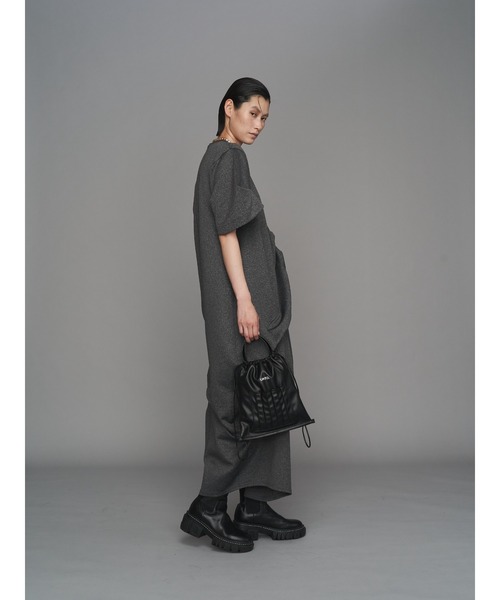 UN3D.（アンスリード）の「FAKE LEATHER ORIGAMI 2WAYPURSE / フェイクレザーオリガミ2WAYパース（ショルダーバッグ・レディース・その他1/ブラック・FREE）」の7枚目の写真