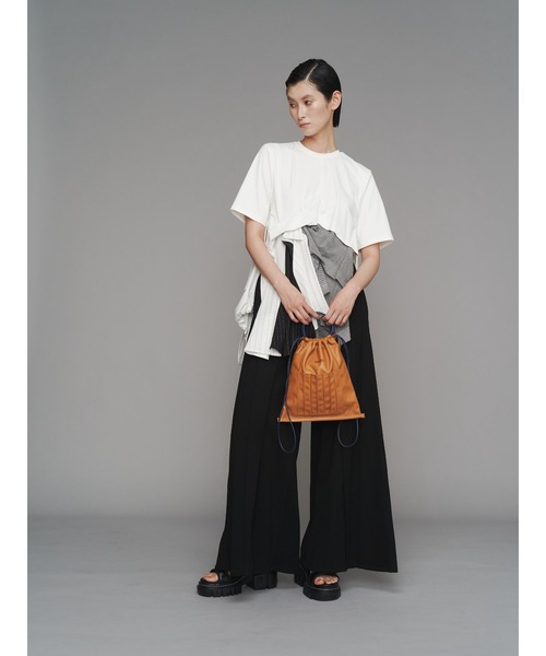 UN3D.（アンスリード）の「FAKE LEATHER ORIGAMI 2WAYPURSE / フェイクレザーオリガミ2WAYパース（ショルダーバッグ・レディース・その他1/ブラック・FREE）」の9枚目の写真