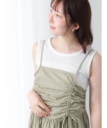 Te chichi TERRASSE（テチチテラス）の「ワッフルクルーネックタンクトップ（タンクトップ）」
