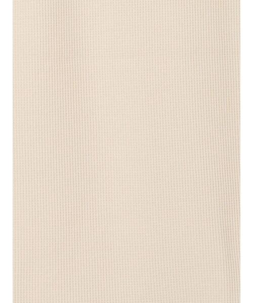 Te chichi TERRASSE(テチチテラス)の「ワッフルクルーネックタンクトップ(タンクトップ・レディース・オフホワイト/ブラック/ベージュ・F)」の13枚目の写真