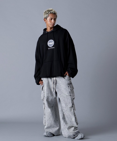 L.H.P(エルエイチピー)の「DankeSchon/ダンケシェーン/BALLOON HOODIE(パーカー・メンズ・ブラック/グレー・M/L)」の4枚目の写真