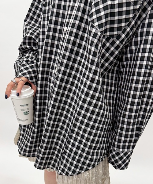 DOUBLE NAME（ダブルネーム）の「ギンガムチェックBACK刺しゅう