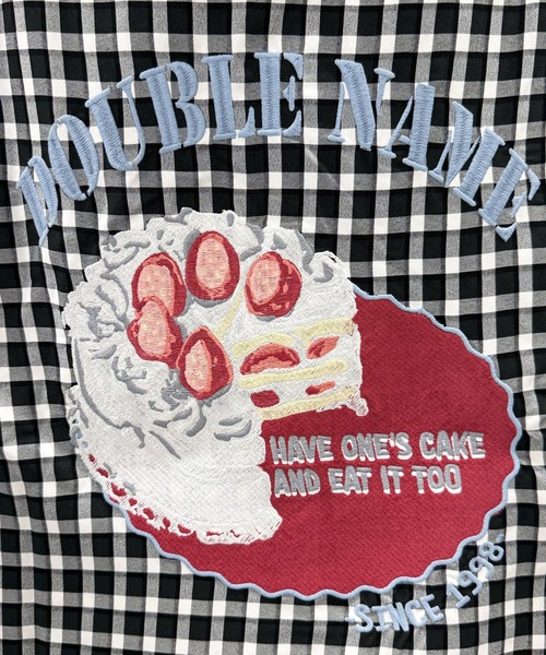 DOUBLE NAME（ダブルネーム）の「ギンガムチェックBACK刺しゅうチュニックシャツ（シャツ/ブラウス・レディース・レッド/ブラック・FREE）」の18枚目の写真