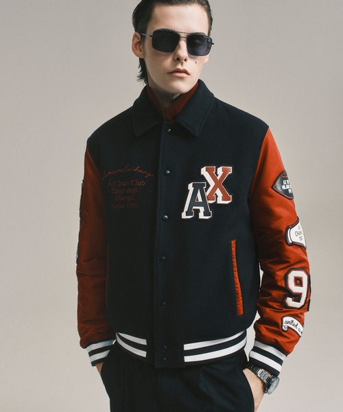 セール】【A|X アルマーニ エクスチェンジ】パッチデザイン ブルゾン