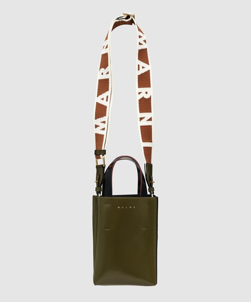MARNI LOGO STRAP / ムゼオナノカラーコンビネーションバッグ
