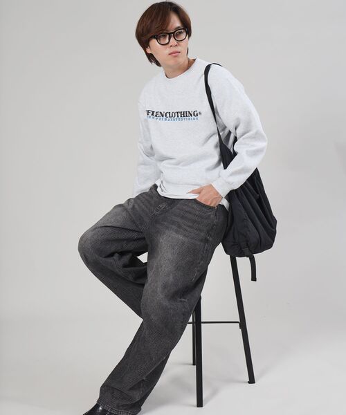 FFEIN(フェイン)の「【FFEIN(フェイン)】ヘビーウエイトスケッチロゴスウェット / 裏起毛 スウェット カジュアル ストリート(スウェット・メンズ・アッシュグレー/ワイン/ブラック/ネイビー・MEDIUM/SMALL/LARGE)」の16枚目の写真