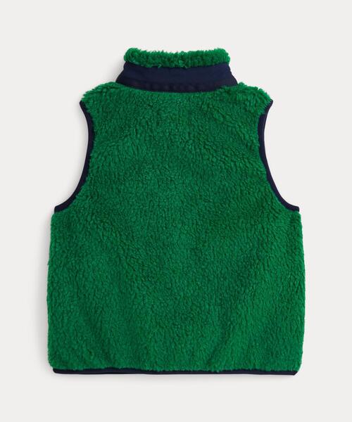 POLO RALPH LAUREN CHILDRENSWEAR(ポロ ラルフ ローレン チルドレンズウェア)の「テディ フリース ハイブリッド ベスト(その他アウター・キッズ・グリーン・4/5/6/7)」の5枚目の写真