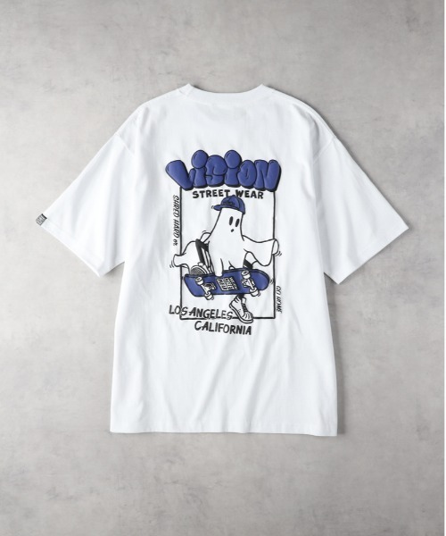 Right-on(ライトオン)の「【店舗で売れてます】【VISION STREET WEAR】ゴーストプリントTシャツ(Tシャツ/カットソー・メンズ・ブラック/グレー/ホワイト・L/XL/M)」の20枚目の写真