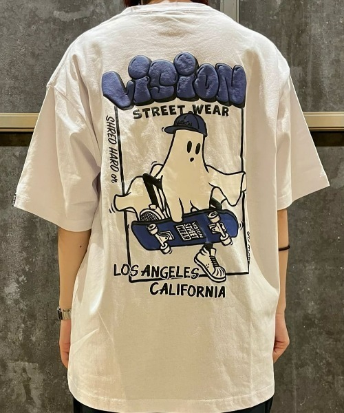 Right-on(ライトオン)の「【店舗で売れてます】【VISION STREET WEAR】ゴーストプリントTシャツ(Tシャツ/カットソー・メンズ・ブラック/グレー/ホワイト・L/XL/M)」の18枚目の写真