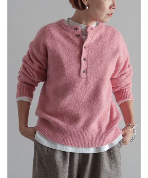 アルパカ混ソフトスラブ ヘンリーネックP/O | NOMBRE IMPAIR