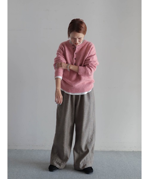 アルパカ混ソフトスラブ ヘンリーネックP/O | NOMBRE IMPAIR