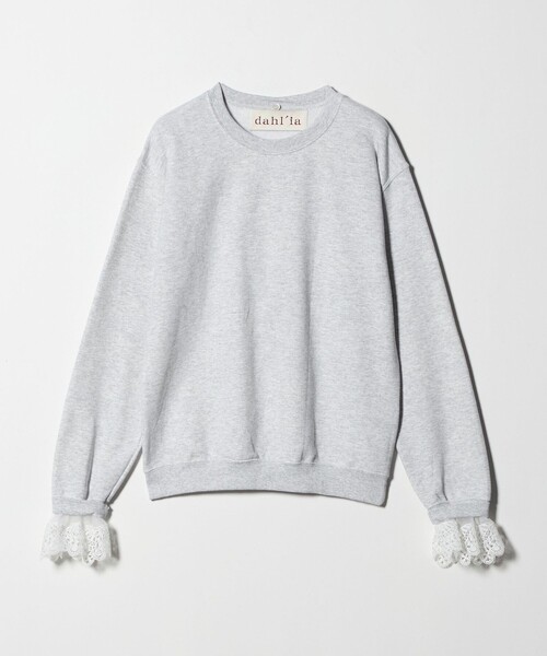 dahl'ia（ダリア）の「【別注】＜dahl’ia＞レーススカーフ スウェット（スウェット・レディース・ブラック/グレー系・FREE）」の16枚目の写真