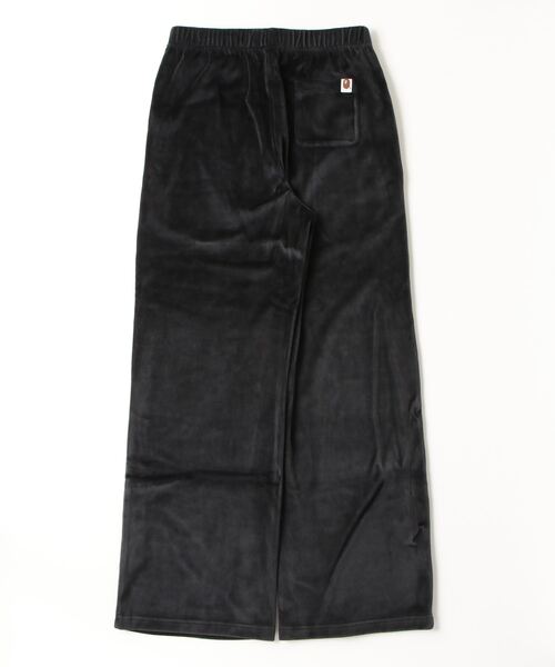 A BATHING APE(アベイシングエイプ)の「CRYSTAL STONE APE HEAD VELOUR WIDE PANTS(その他パンツ・レディース・ブラック/サックスブルー・SMALL/MEDIUM)」の9枚目の写真