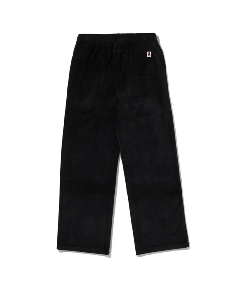 A BATHING APE(アベイシングエイプ)の「CRYSTAL STONE APE HEAD VELOUR WIDE PANTS(その他パンツ・レディース・ブラック/サックスブルー・SMALL/MEDIUM)」の3枚目の写真