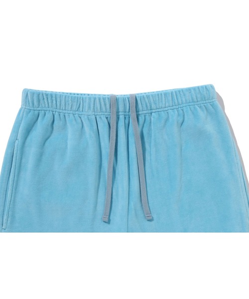 A BATHING APE(アベイシングエイプ)の「CRYSTAL STONE APE HEAD VELOUR WIDE PANTS(その他パンツ・レディース・ブラック/サックスブルー・SMALL/MEDIUM)」の8枚目の写真
