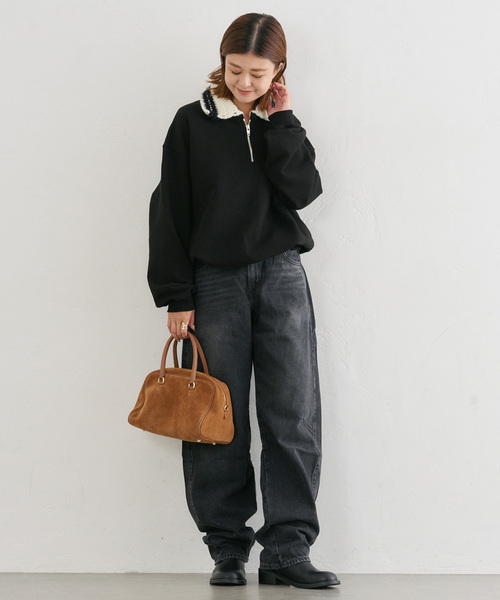U by SPICK&SPAN（ユーバイスピックアンドスパン）の「LEVI'S/リーバイス BAGGY DAD BARREL（デニムパンツ・レディース・ブラック系その他/ブルー・27cm/26cm/25cm）」の6枚目の写真