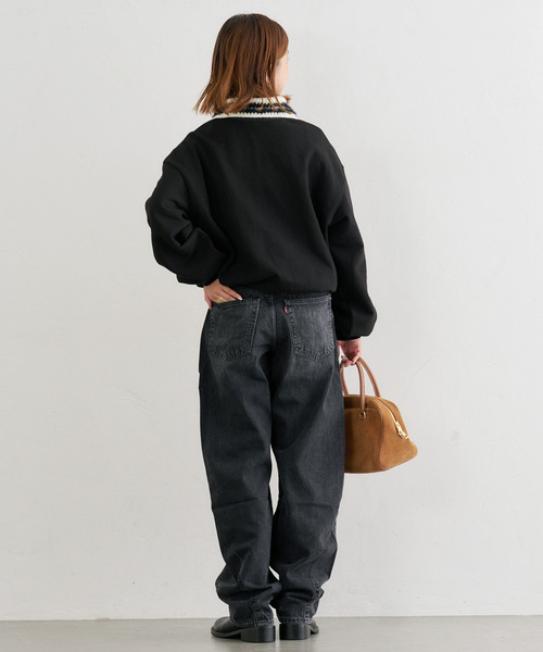 U by SPICK&SPAN（ユーバイスピックアンドスパン）の「LEVI'S/リーバイス BAGGY DAD BARREL（デニムパンツ・レディース・ブラック系その他/ブルー・27cm/26cm/25cm）」の9枚目の写真