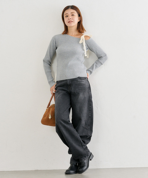 U by SPICK&SPAN（ユーバイスピックアンドスパン）の「LEVI'S/リーバイス BAGGY DAD BARREL（デニムパンツ・レディース・ブラック系その他/ブルー・27cm/26cm/25cm）」の11枚目の写真