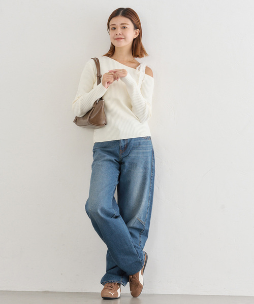 U by SPICK&SPAN（ユーバイスピックアンドスパン）の「LEVI'S/リーバイス BAGGY DAD BARREL（デニムパンツ・レディース・ブラック系その他/ブルー・27cm/26cm/25cm）」の20枚目の写真