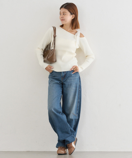 U by SPICK&SPAN（ユーバイスピックアンドスパン）の「LEVI'S/リーバイス BAGGY DAD BARREL（デニムパンツ・レディース・ブラック系その他/ブルー・27cm/26cm/25cm）」の21枚目の写真