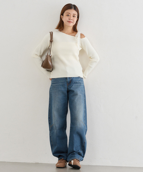 U by SPICK&SPAN（ユーバイスピックアンドスパン）の「LEVI'S/リーバイス BAGGY DAD BARREL（デニムパンツ・レディース・ブラック系その他/ブルー・27cm/26cm/25cm）」の22枚目の写真