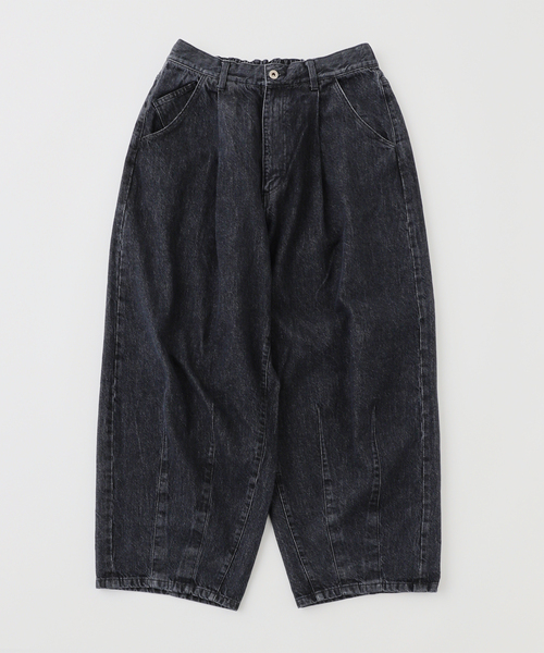 is-ness（イズネス）の「is-ness / イズネス 5PK BALLOON PANTS (Enzyme Wash)（デニムパンツ・メンズ・ブラック/ネイビー・LARGE/MEDIUM）」の9枚目の写真