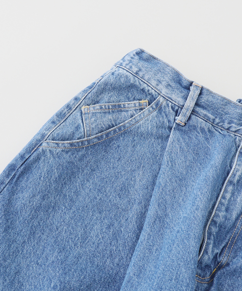 is-ness（イズネス）の「is-ness / イズネス 5PK BALLOON PANTS (Enzyme Wash)（デニムパンツ・メンズ・ブラック/ネイビー・LARGE/MEDIUM）」の12枚目の写真