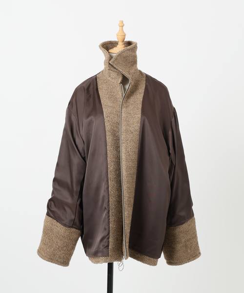 Bonum(ボナム)の「TWEED ZIP コート(その他アウター・レディース・ベージュ・FREE)」の20枚目の写真