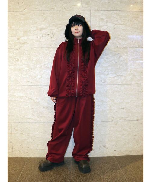 jouetie（ジュエティ）の「ルーズフリルトラックジャケット