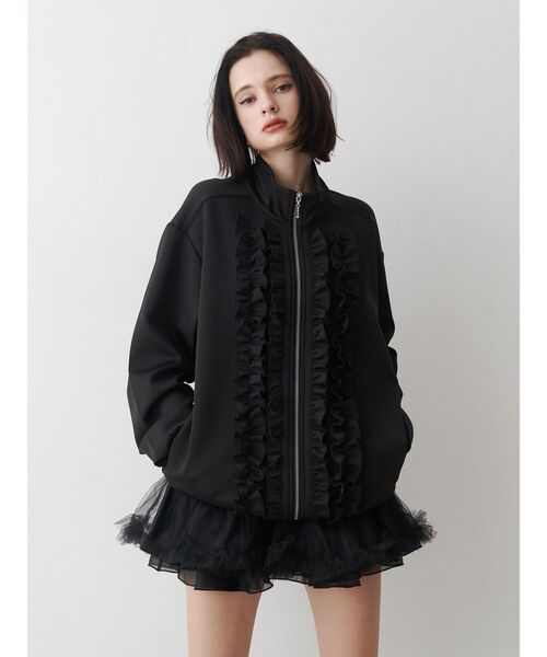 jouetie（ジュエティ）の「ルーズフリルトラックジャケット