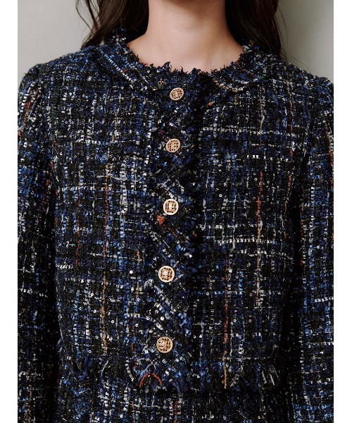 ツイードジャケット（ノーカラージャケット）｜SNIDEL