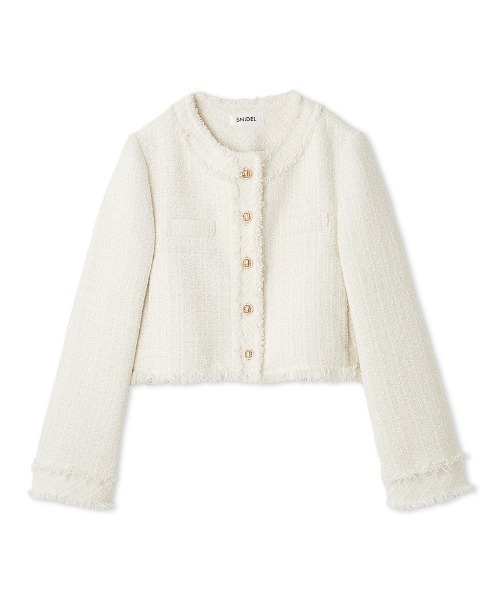 SNIDEL ツイードジャケット 新品 SNIDEL (セール30%OFF&PT5) snidel / スナイデル クラッシック