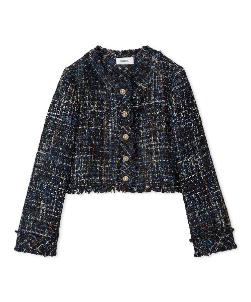 ツイードジャケット（ノーカラージャケット）｜SNIDEL