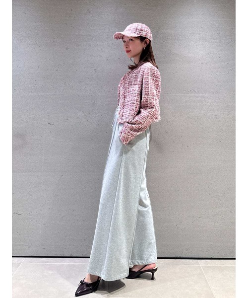 スナイデル　SNIDEL ツイードジャケット　ノーカラー ツイードジャケット（ノーカラージャケット）｜SNIDEL