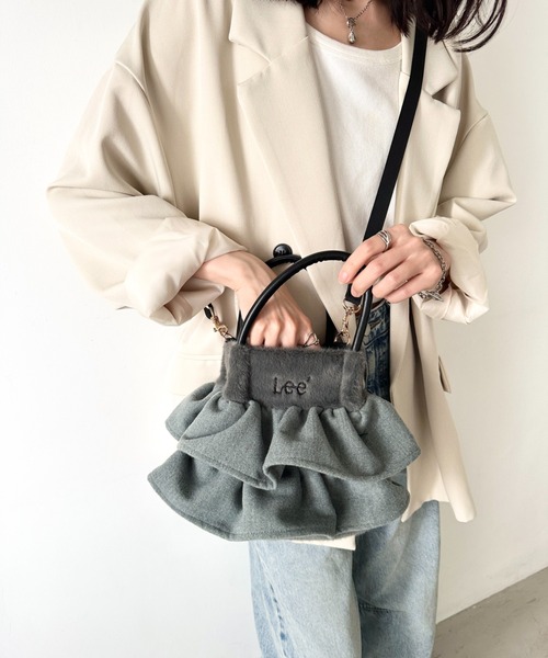 動画あり】Lee/リー フリル アクセント 2WAY ミニトート ショルダー
