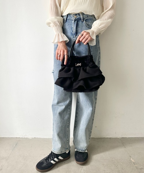 動画あり】Lee/リー フリル アクセント 2WAY ミニトート ショルダー