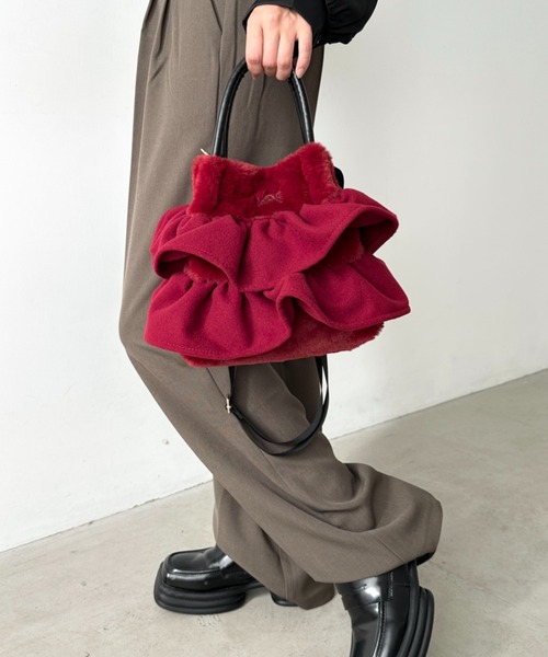 動画あり】Lee/リー フリル アクセント 2WAY ミニトート ショルダー