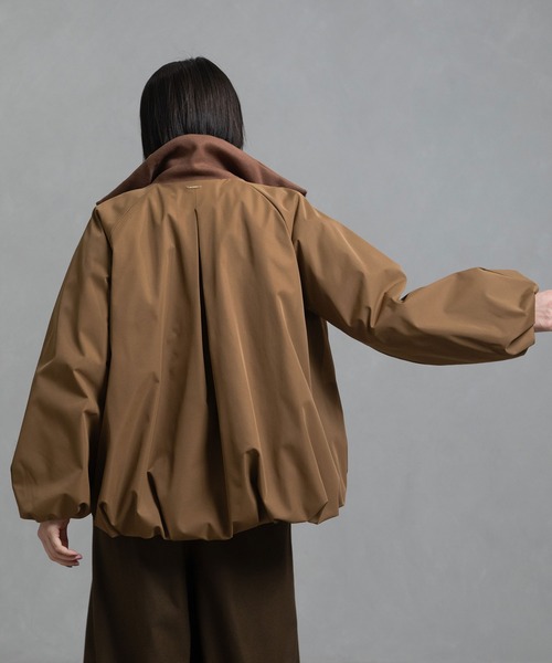 MARECHAL TERRE（マルシャルテル）の「タックブルゾン（ブルゾン・レディース・ブラック/ネイビー/グリーン/キャメル・MEDIUM）」の6枚目の写真