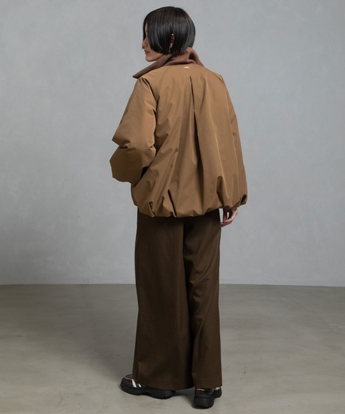 MARECHAL TERRE（マルシャルテル）の「タックブルゾン（ブルゾン・レディース・ブラック/ネイビー/グリーン/キャメル・MEDIUM）」の7枚目の写真