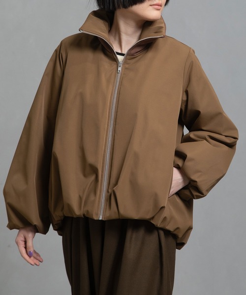 MARECHAL TERRE（マルシャルテル）の「タックブルゾン（ブルゾン・レディース・ブラック/ネイビー/グリーン/キャメル・MEDIUM）」の10枚目の写真