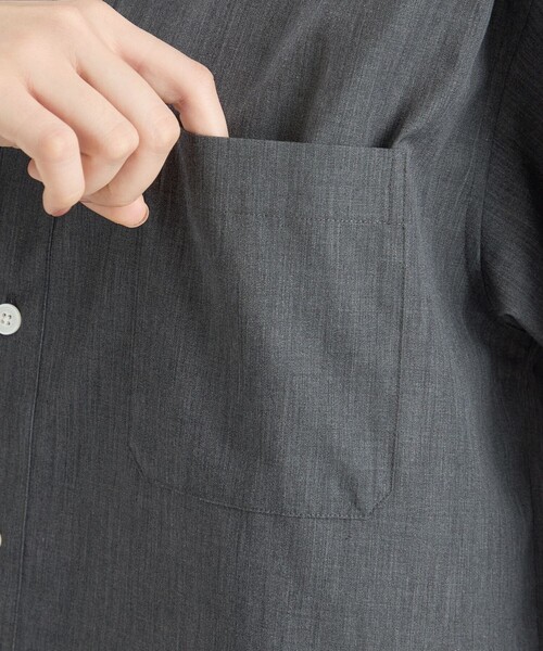 MACKINTOSH PHILOSOPHY(マッキントッシュ フィロソフィー)の「GREY LABEL シャンブレーバンドカラーシャツ(シャツ/ブラウス・レディース・チャコールグレー/ブラウン・2/6)」の11枚目の写真