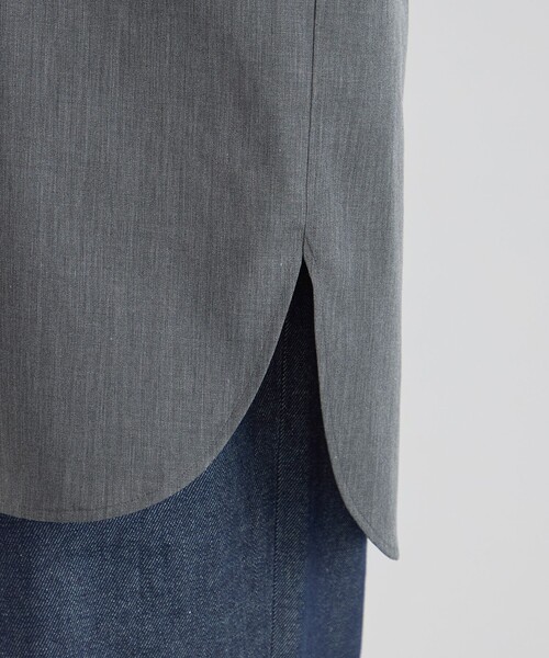 MACKINTOSH PHILOSOPHY(マッキントッシュ フィロソフィー)の「GREY LABEL シャンブレーバンドカラーシャツ(シャツ/ブラウス・レディース・チャコールグレー/ブラウン・2/6)」の9枚目の写真