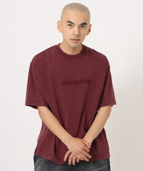 atmos(アトモス)の「atmos atmosphere Logo T-shirt / アトモス アトモスフィア ロゴ Tシャツ(Tシャツ/カットソー・メンズ・ベージュ/ブラック/ブルー/バーガンディー・M/XL/L/XXL)」の4枚目の写真