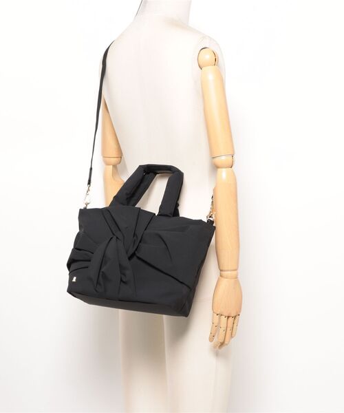 LANVIN en Bleu（ランバンオンブルー）の「ルクリア 2WAYトートバッグ（トートバッグ・レディース・ブラック/チョコ・FREE）」の7枚目の写真