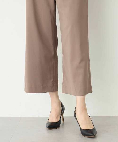 A/C DESIGN BY ALPHA CUBIC（エーシーデザインバイアルファキュービック）の「ストレッチストレートパンツ【セットアップ対応・シワになりにくい・ウエストゴム】（その他パンツ・レディース・ブラック/モカ・64/67/70）」の13枚目の写真